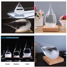 Water Drop Weather Forecast Show Bottle Crystal Storm Glass Bottle Decor Crafts    122415712020